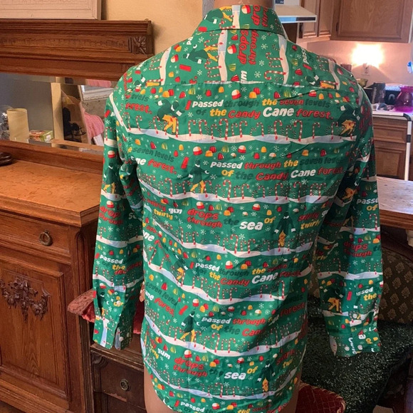 Suitmeister Elf Button Up Shirt Medium NEW - Picture 3 of 3